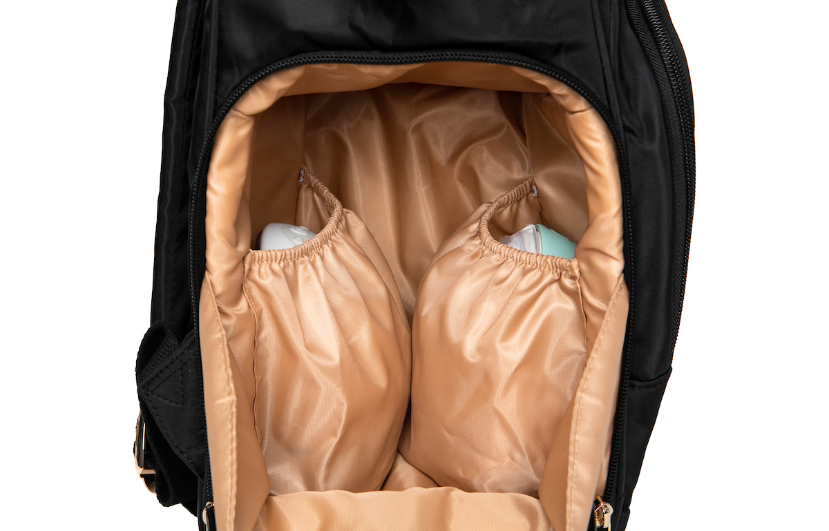 breast pump bag for exclusive pumpers, Sarah Wells Norah worn as a tote