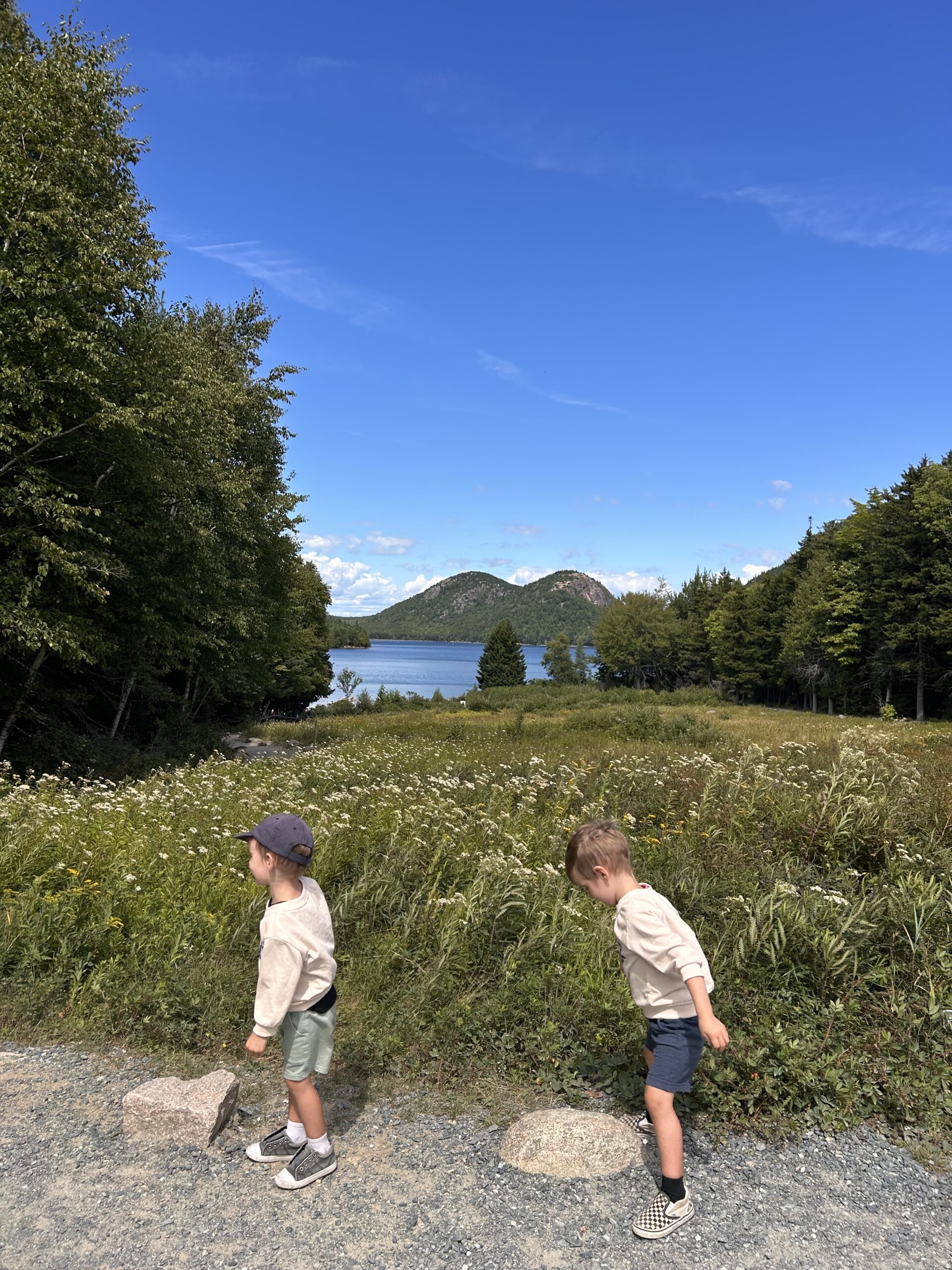 Twins at Jordan Pond House restaurant